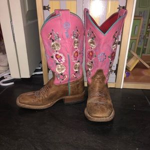 Macie Bean Sz 12 Cowboy/Cowgirl Western Pink Boots